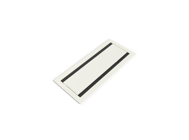 DFY Konferanse Lokk Small Hvit Toveis m/ børster 340x150mm 